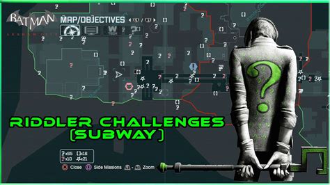 arkham city riddler subway challenge